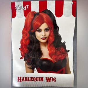 Spirit Halloween Harlequin Jester Wig